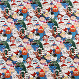 Northcott - Coton imprimé sous license - RUDOLPH LE RENNE AU NEZ ROUGE - 002 - Multicouleur