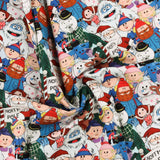 Northcott - Coton imprimé sous license - RUDOLPH LE RENNE AU NEZ ROUGE - 002 - Multicouleur