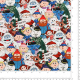 Northcott - Coton imprimé sous license - RUDOLPH LE RENNE AU NEZ ROUGE - 002 - Multicouleur