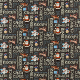 Northcott - Licensed Printed Cotton - RUDOLPH THE RED NOSED REINDEER - 003 - Black