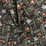 Northcott - Licensed Printed Cotton - RUDOLPH THE RED NOSED REINDEER - 003 - Black