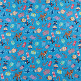 Northcott - Licensed Printed Cotton - RUDOLPH THE RED NOSED REINDEER - 004 - Blue
