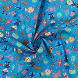 Northcott - Licensed Printed Cotton - RUDOLPH THE RED NOSED REINDEER - 004 - Blue