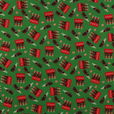 Northcott - Licensed Printed Cotton - COCA-COLA - 008 - Green