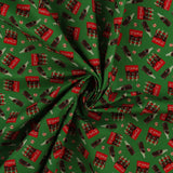 Northcott - Licensed Printed Cotton - COCA-COLA - 008 - Green