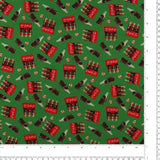 Northcott - Licensed Printed Cotton - COCA-COLA - 008 - Green