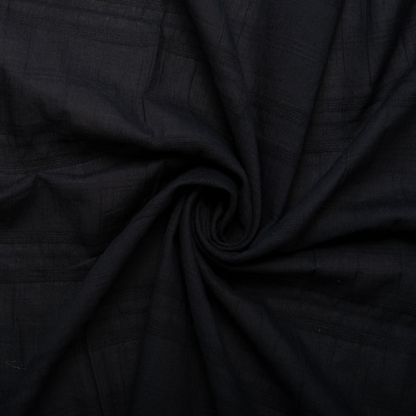 Striped Jacquard Cotton - ISABEL - Black