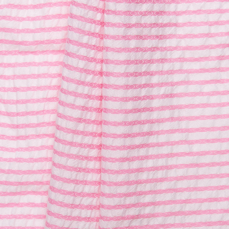 Striped Seersucker - Dolly - Pink