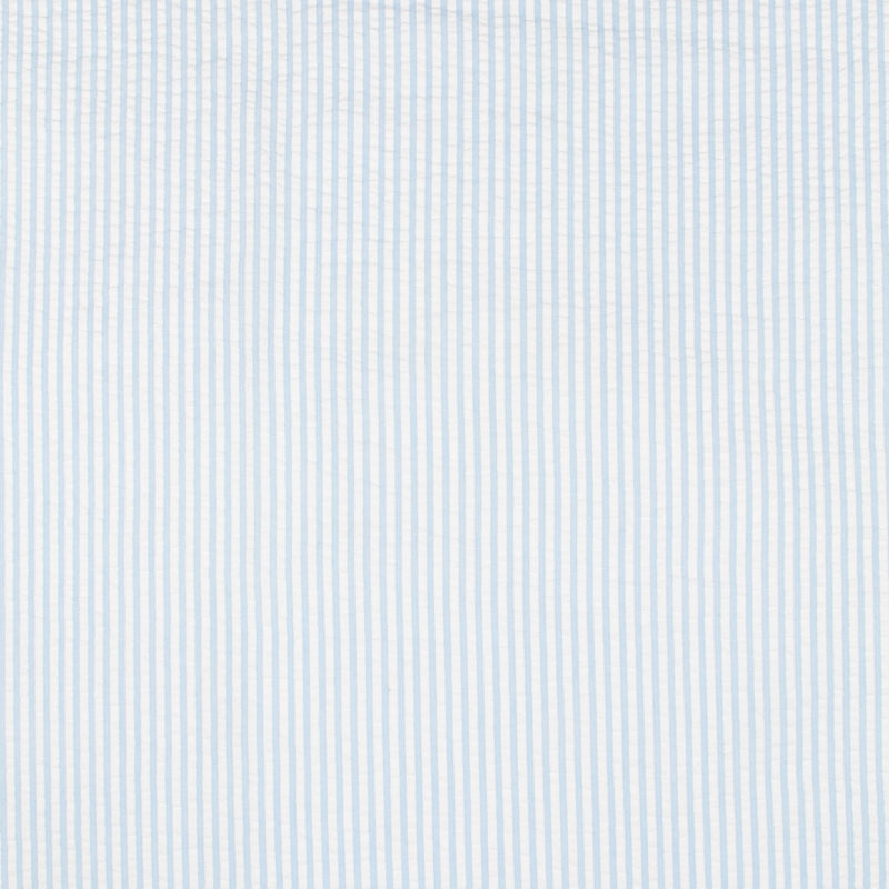 Seersucker à  Rayures - Dolly - Bleu et Blanc