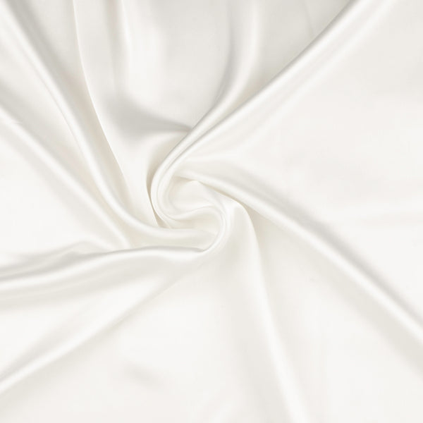 Tissu pour Costume - DALIA - Blanc Satiné