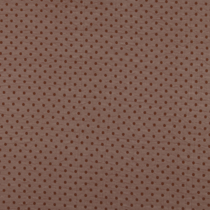 Chiffon with Dot - ROSY - Brown
