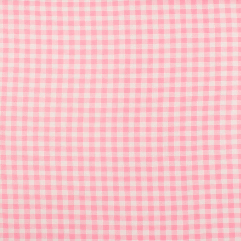 Crepe Chiffon - DAISY - Medium Checks - Pink