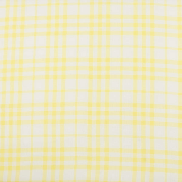 Crepe Chiffon - DAISY - Medium Plaid - Yellow