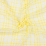 Crepe Chiffon - DAISY - Medium Plaid - Yellow