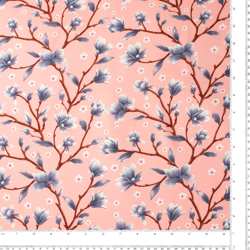 Printed Rayon Poplin - TIFFANY - 016 - Pink