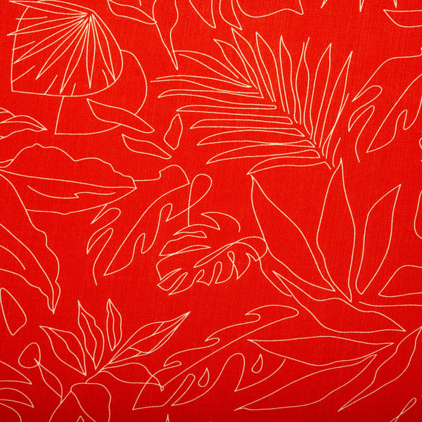 Printed rayon - AMANDA - Red
