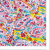 Printed rayon - AMANDA - 028 - Pink
