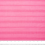 Striped Rayon Jacquard - COSTA - Hot Pink