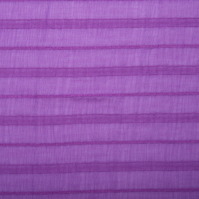 Rayonne Jacquard à Rayures - COSTA - Mauve