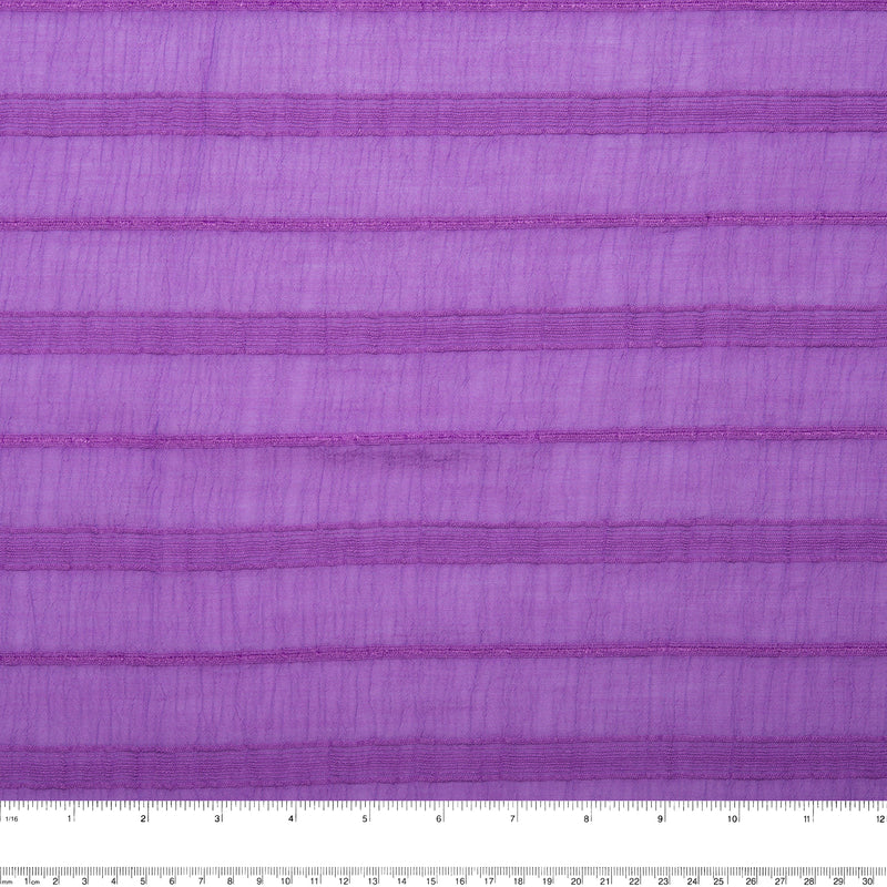 Striped Rayon Jacquard - COSTA - Purple
