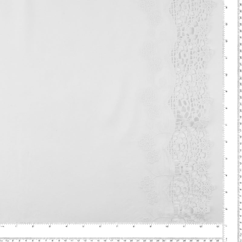 Embroidered Rayon - ADELA - 003 - White
