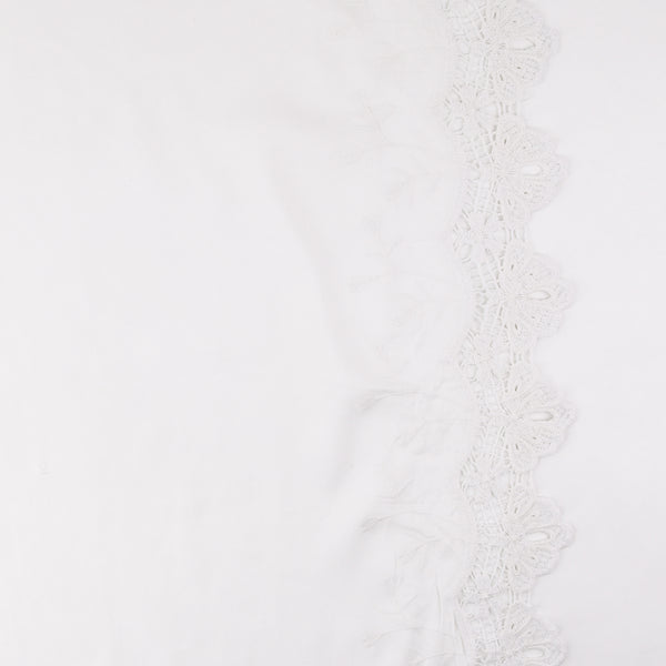Embroidered Rayon - ADELA - 005 - White