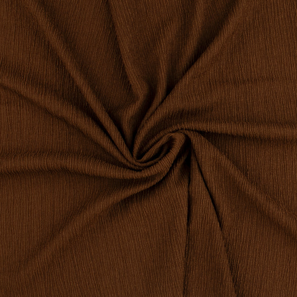 Crinkled Polyester - MILA - 009 - Dark Brown