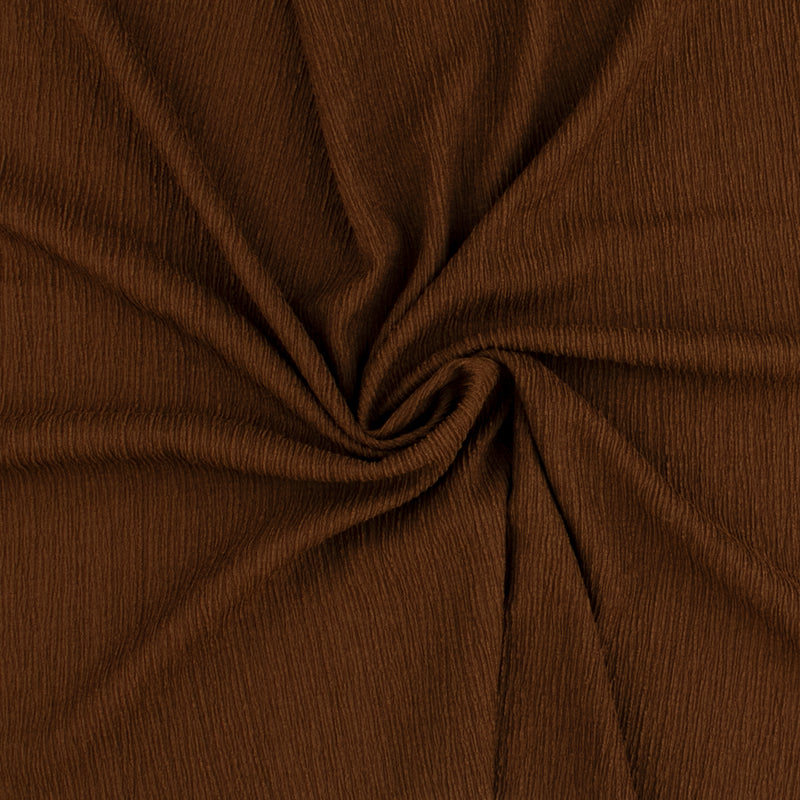 Crinkled Polyester - MILA - 009 - Dark Brown