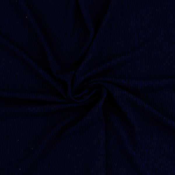 Crinkled Polyester - MILA - 010 - Navy
