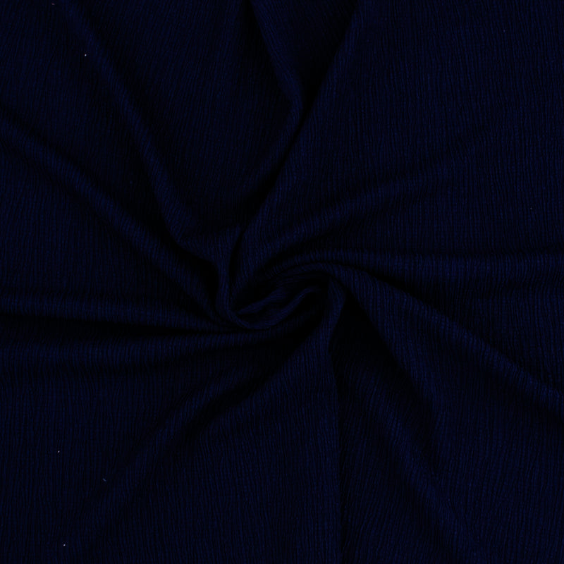 Crinkled Polyester - MILA - 010 - Navy