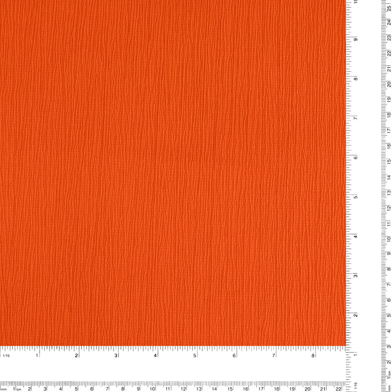 Crinkled Polyester - MILA - 011 - Orange