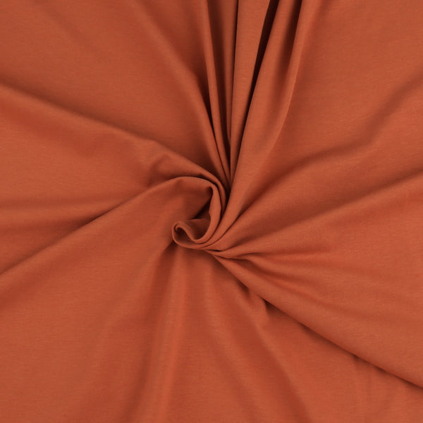 Cotton Spandex Knit - ANISA - 005 - Burnt Orange