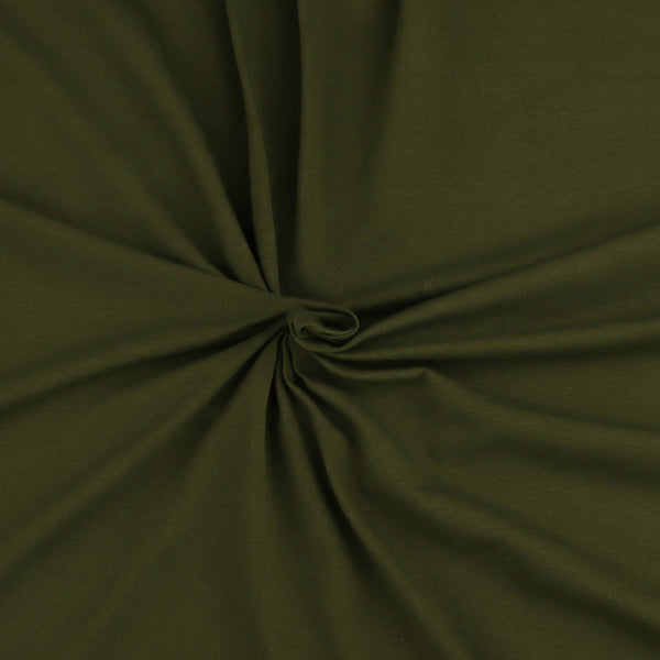 Cotton Spandex Knit - ANISA - 007 - Army Green