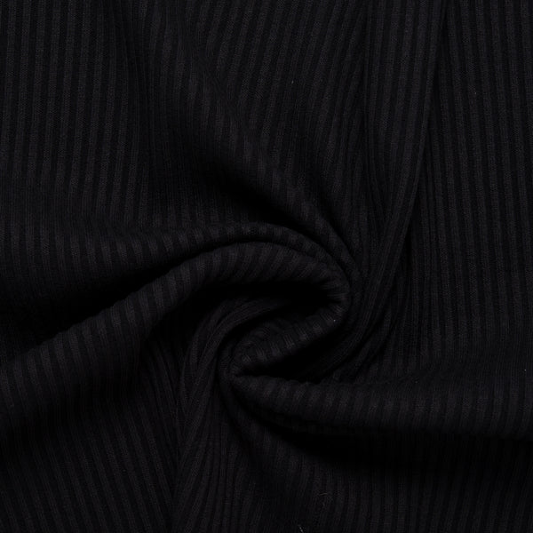 Rib Knit - OLLIE - 014 - Black