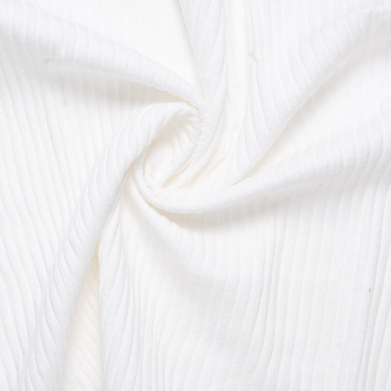 Rib Knit - OLLIE - 019 - White