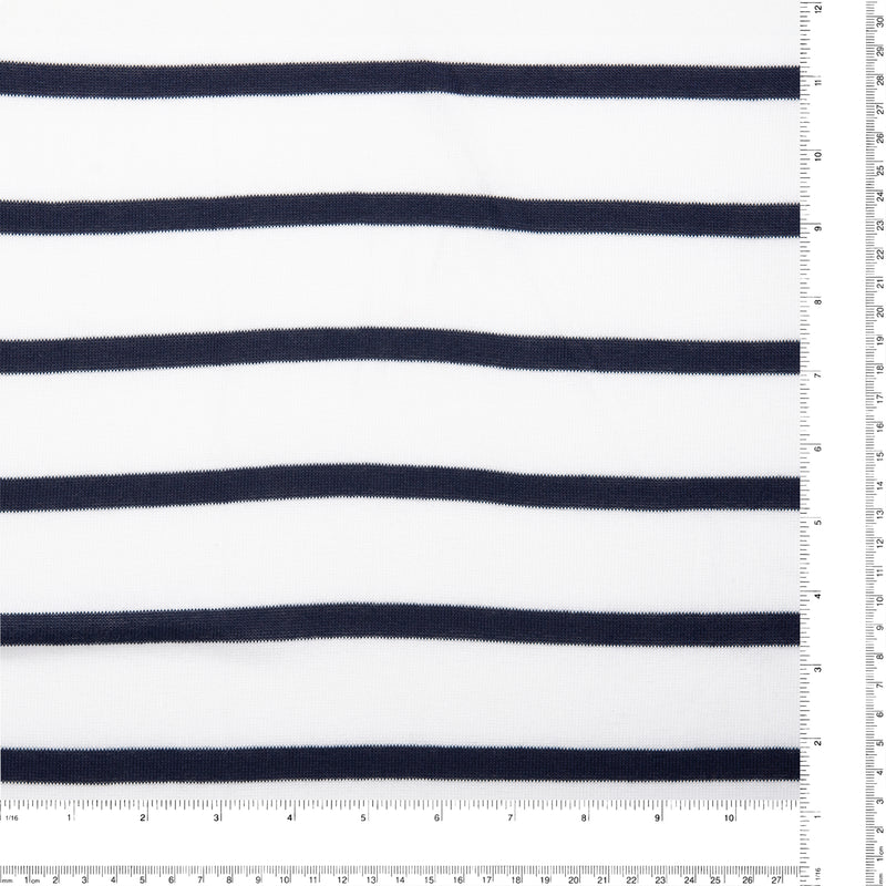 Striped Knit - 005 - Navy and White