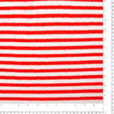 Striped Knit - 006 - White and Red