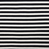 Striped Knit - 007 - Ivory and Black