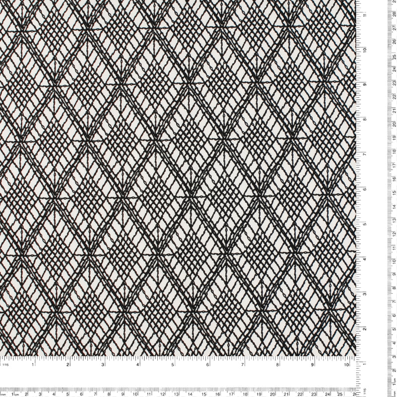 Printed Stretch Soft Knit - BETSY - 002 - White