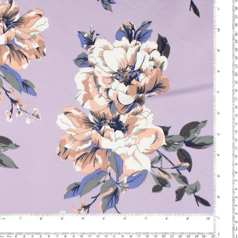Printed Stretch Soft Knit - BETSY - 016 - Lilac
