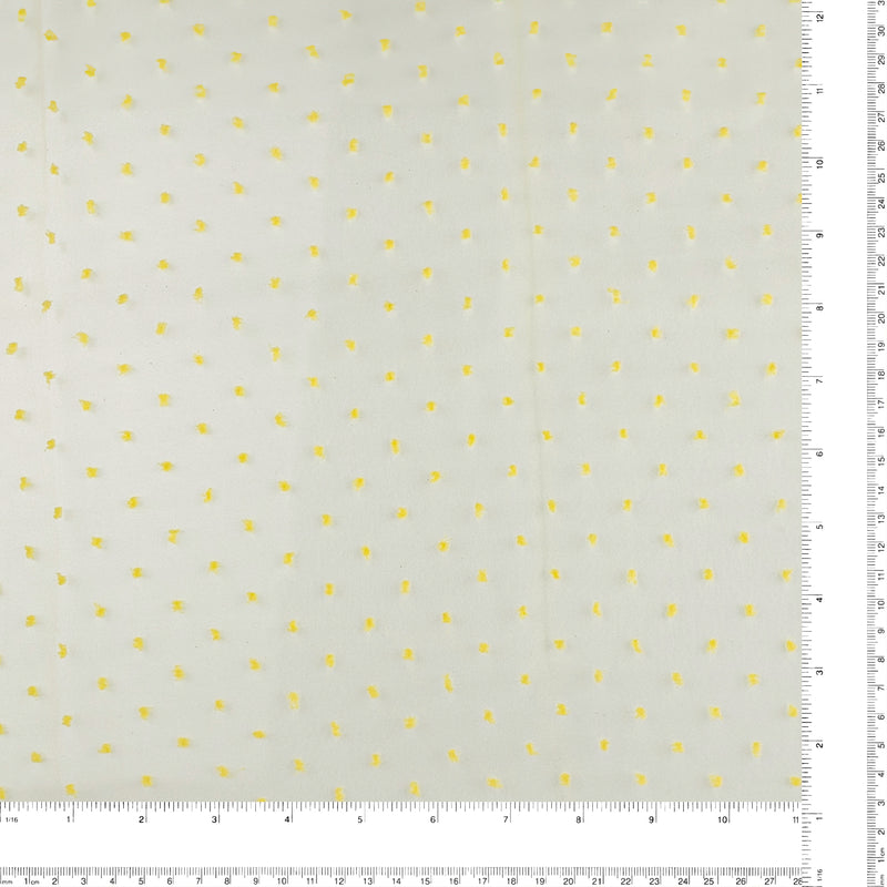 Organza with Embroidered Dot - DOTSY - Yellow
