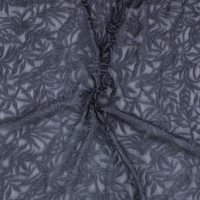 Embroidered Organza - CAROLINE - 004 - Grey