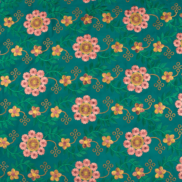 Fashion Embroidery - Bombay - 009 - Teal