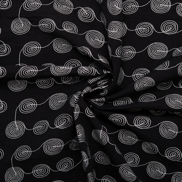 Tissu pour Costume - NELLIE - 001 - Noir