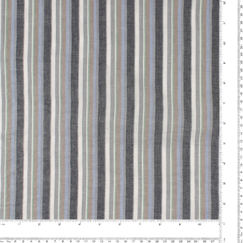 Striped Seersucker - 002 - Blue