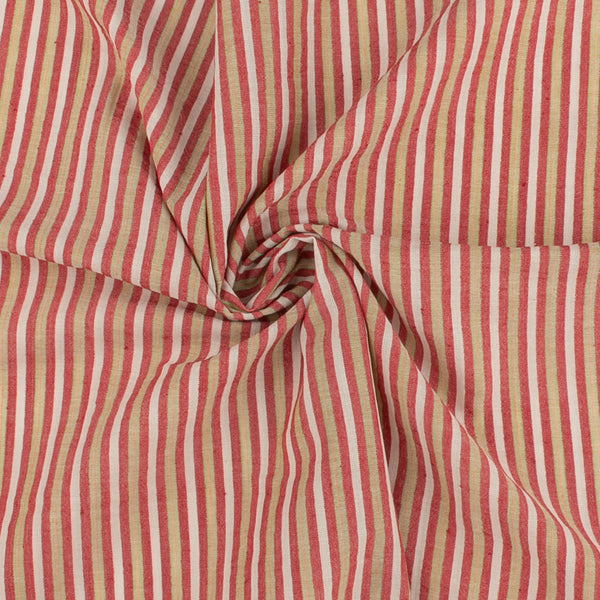 Striped Seersucker - 004 - Red