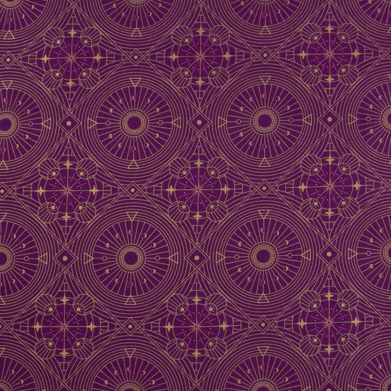 WINDHAM TREASURES - Printed Cotton - 008 - Purple