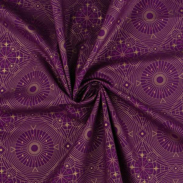 WINDHAM TREASURES - Printed Cotton - 008 - Purple