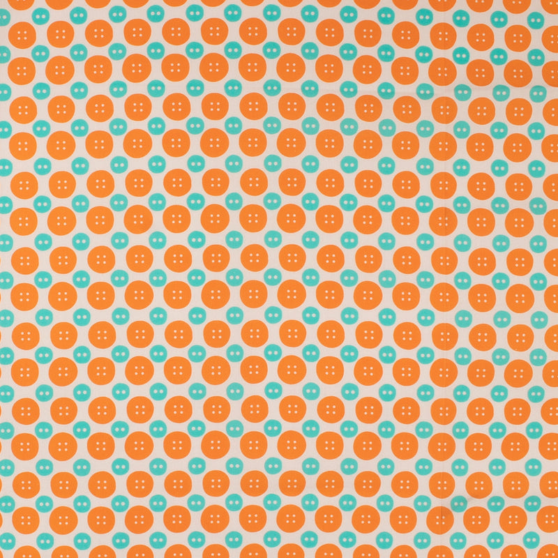 Coton Imprimé - LES TRÉSORS de WINDHAM - 013 - Orange