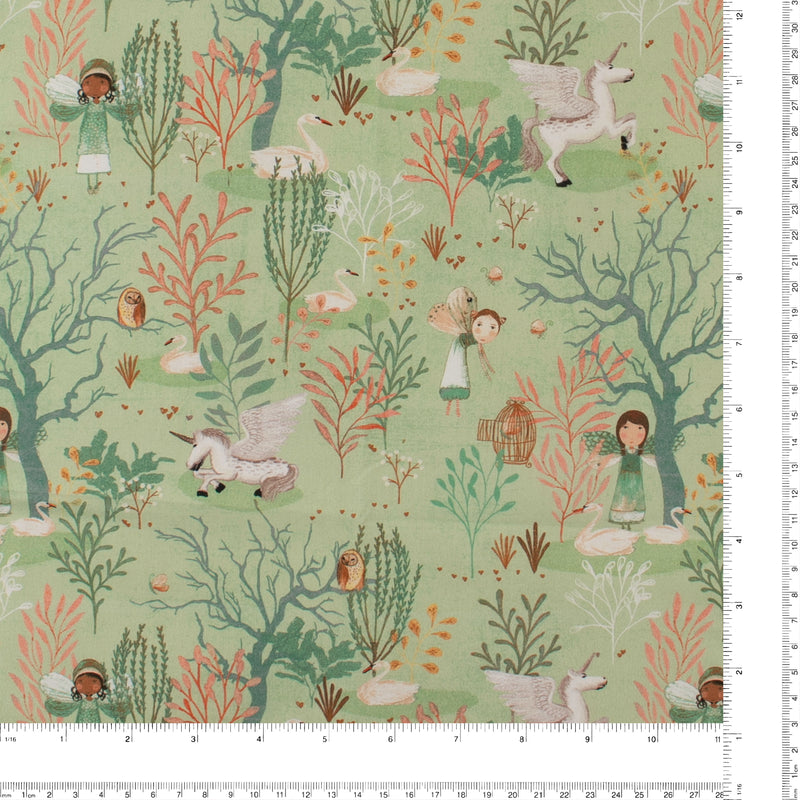 WINDHAM TREASURES - Printed Cotton - 016 - Light Green